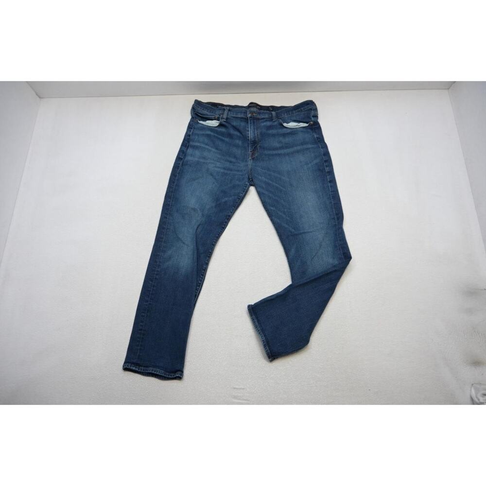 Lucky Brand 121 Slim Fit Stretch Zip Fly Denim Jeans Blue Rugged Mens Sz 38 x 30